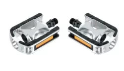 Педали Feimin FP-920B 100x70мм алюм/пласт 9/16" серебристый