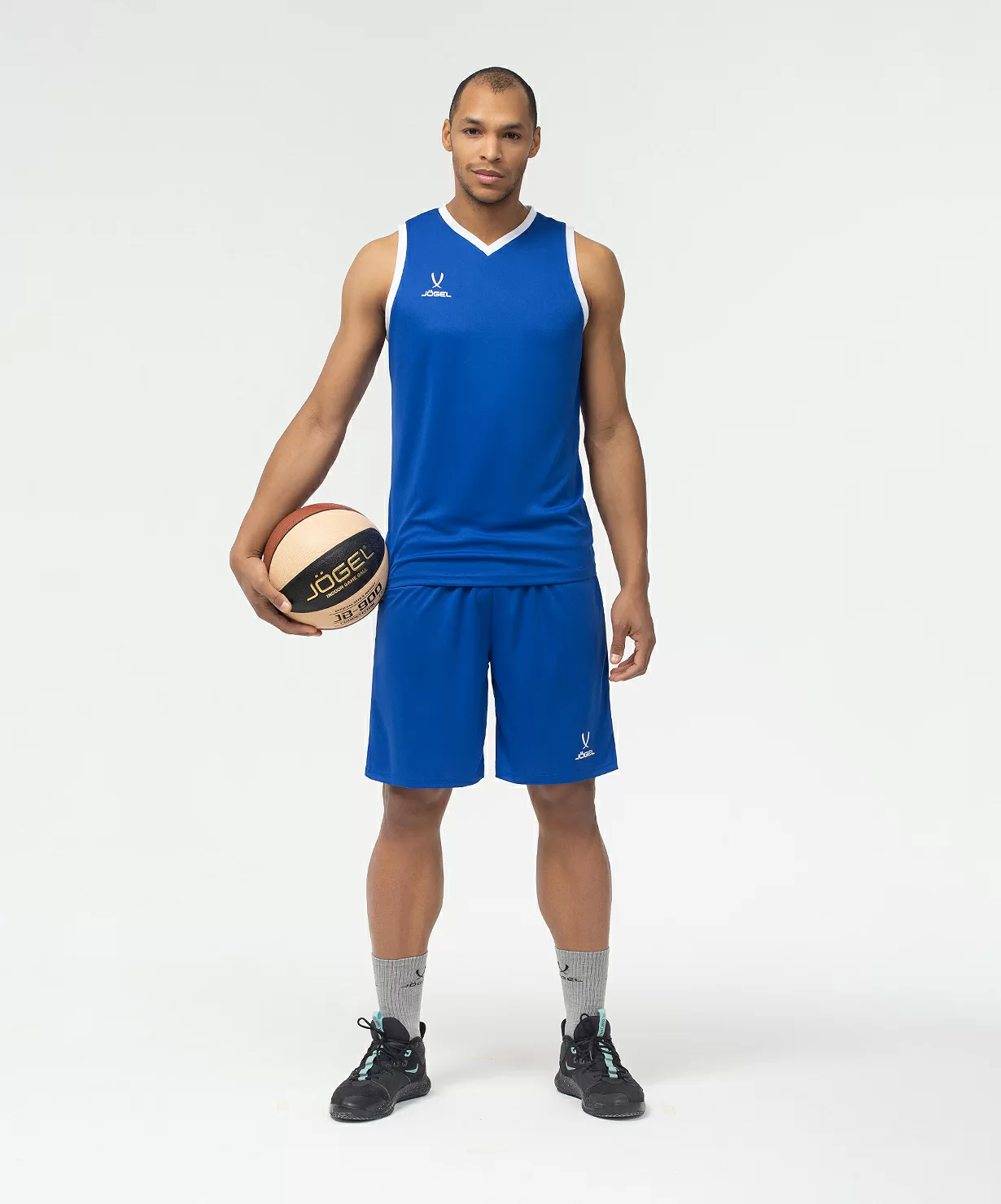  Майка баскетбольная JOGEL CAMP Basic, синий по низким ценам в Томске и Северске