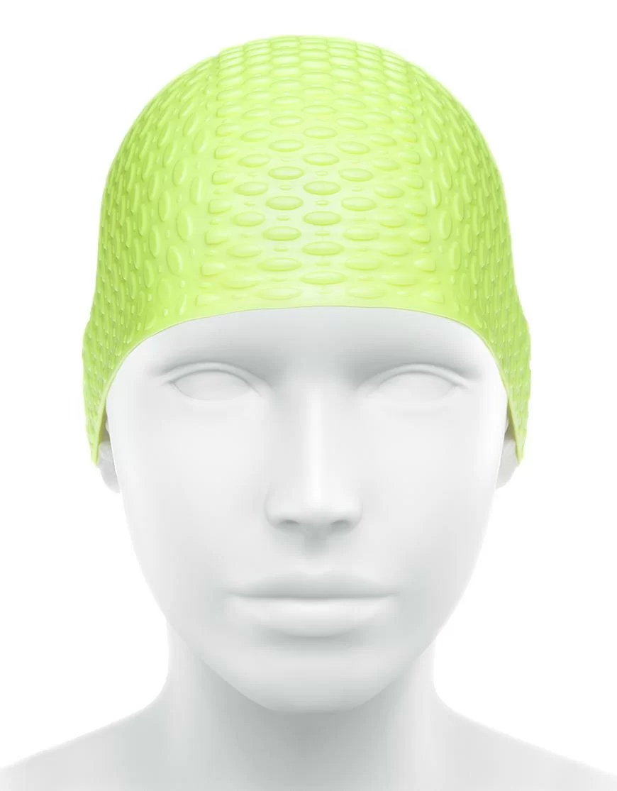  Шапочка для плавания Mad Wave Silicone Bubble yellow по низким ценам в Томске и Северске