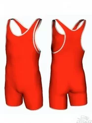 Трико борцовское Skat 6817/6317 средняя пройма красное