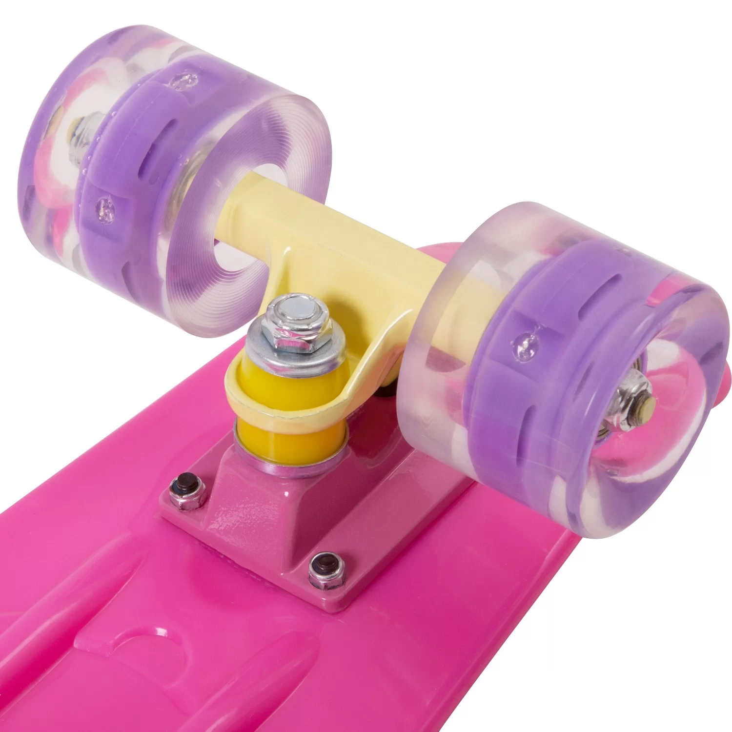  Мини-круизер RGX PNB-01GW (22") светящиеся колеса pink по низким ценам в Томске и Северске