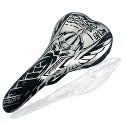 Седло Enlee DS-20 фитнесс/спорт  MTB с принтом "воин", унисекс.