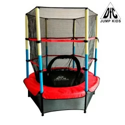 Батут DFC JUMP KIDS 55" красн/желт/син, сетка (137см) 55INCH-JD-RYB