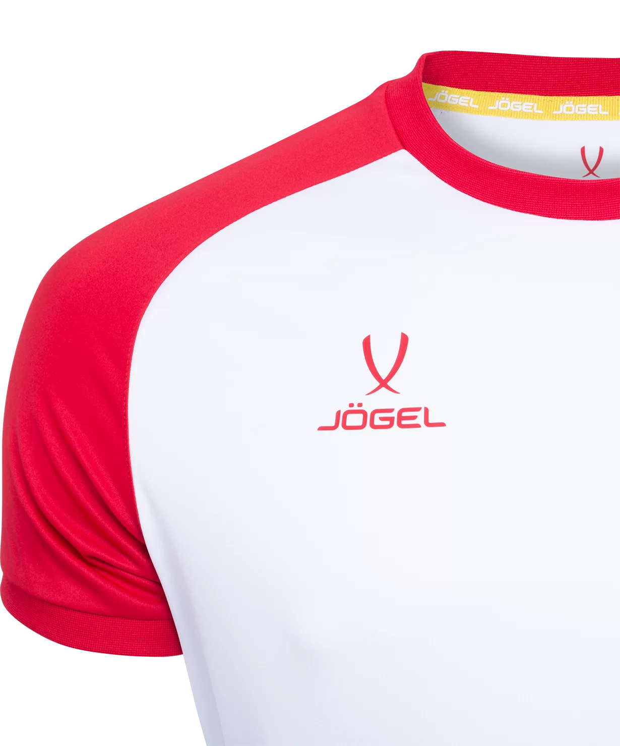  Футболка игровая JOGEL CAMP Reglan Jersey, белый/красный по низким ценам в Томске и Северске