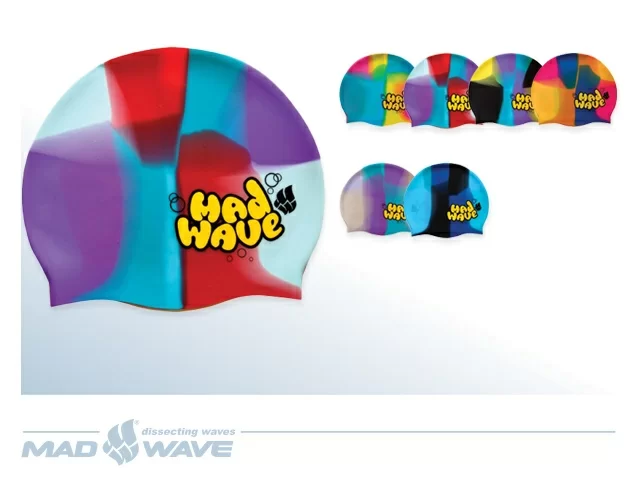  Шапочка для плавания Mad Wave Multi Junior по низким ценам в Томске и Северске