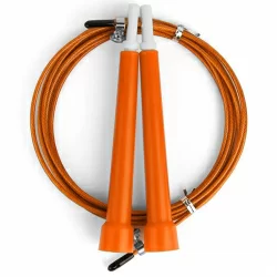 Скакалка 3 м D34485-4 скоростная трос металл в ПВХ оранжевый
