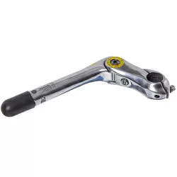 Вынос руля DTS-528 180мм 25,4 резьбовой алюм, регулируемый. серебрн