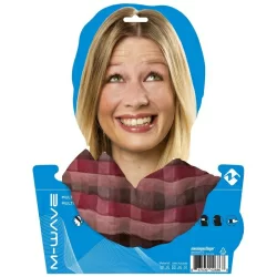 Бандана M-Wave 24*48см дыш. полиэстер с микрофиброй б/шов. PURPLE SQUARED разноцветная  M-WAVE