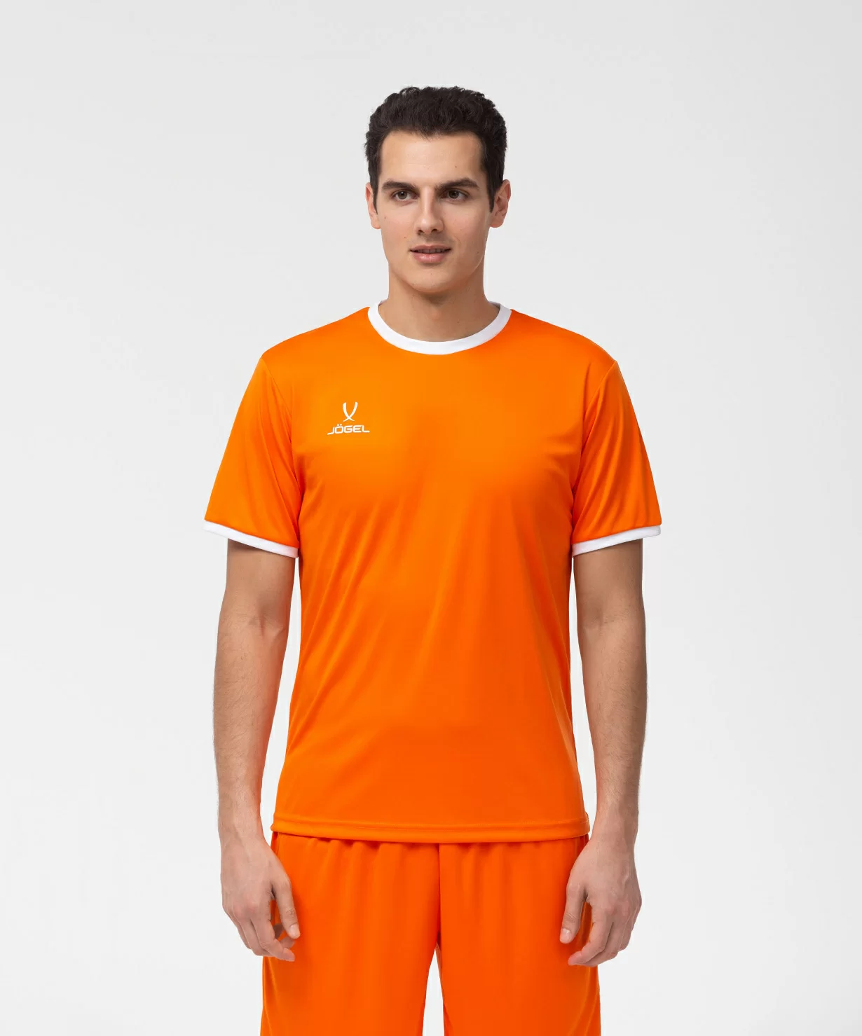  Футболка футбольная JOGEL CAMP Origin, оранжевый/белый по низким ценам в Томске и Северске