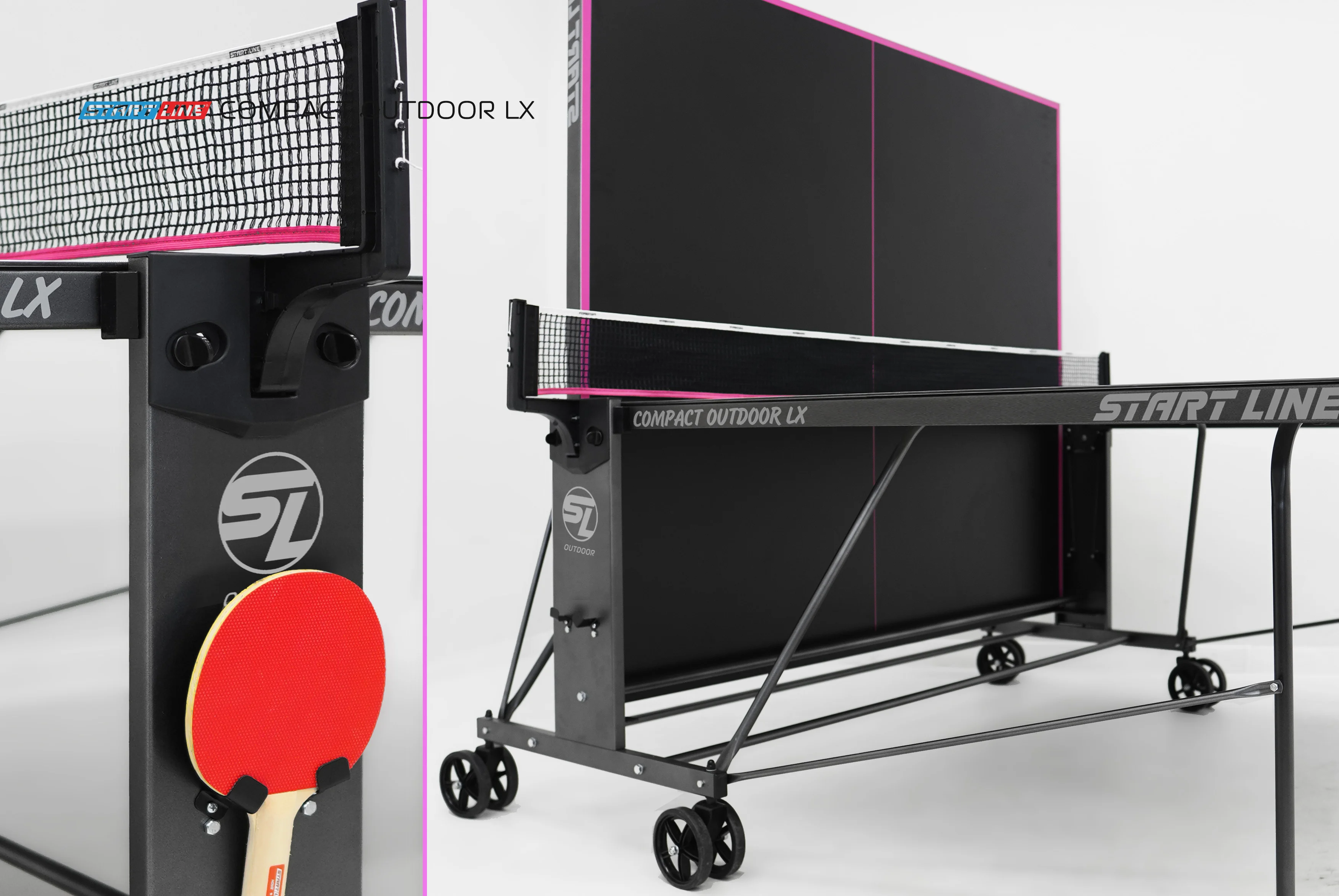  Стол теннисный Compact-2 LX  Всепогодный 6 black по низким ценам в Томске и Северске