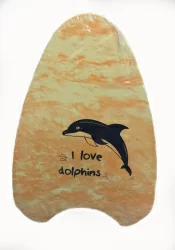 Доска для плавания E39338 Гранит с ручками 31,5х45х3 см желтый