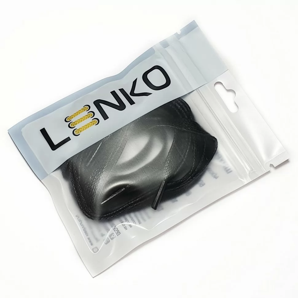  Шнурки воск коса плоский ширина 7мм 120см черный по низким ценам в Томске и Северске