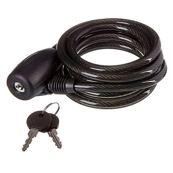  Замок, трос спиральный 10х1800 мм, с ключом по низким ценам в Томске и Северске