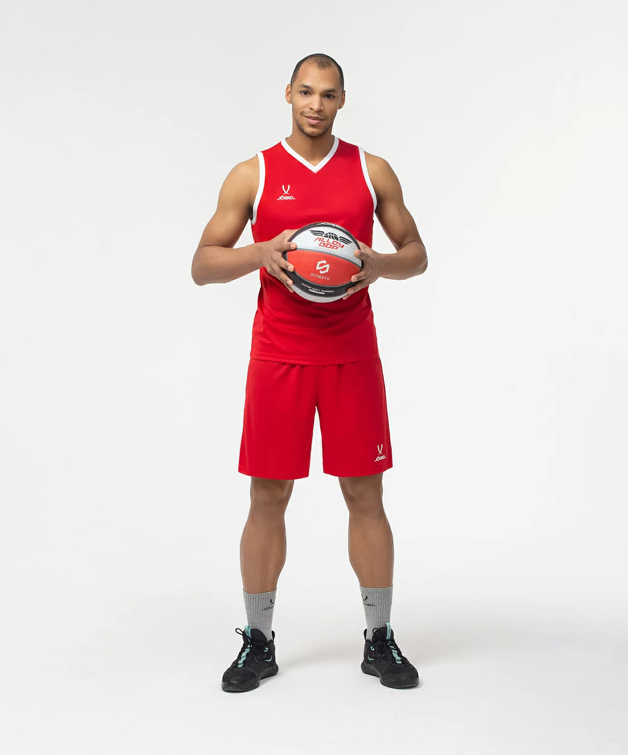  Шорты баскетбольные JOGEL CAMP Basic, красный по низким ценам в Томске и Северске