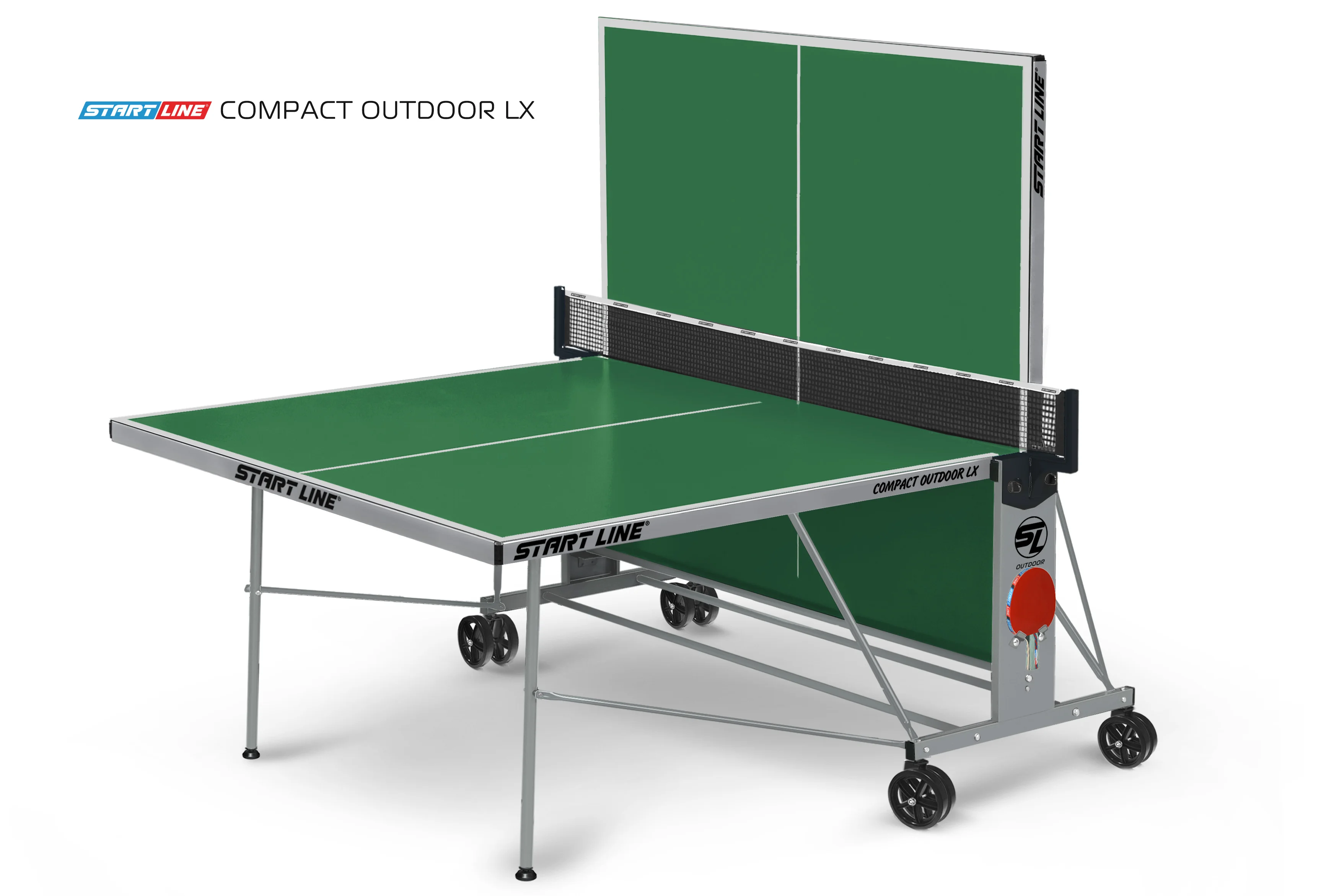  Стол теннисный Compact-2 LX Всепогодный Зелёный NEW по низким ценам в Томске и Северске