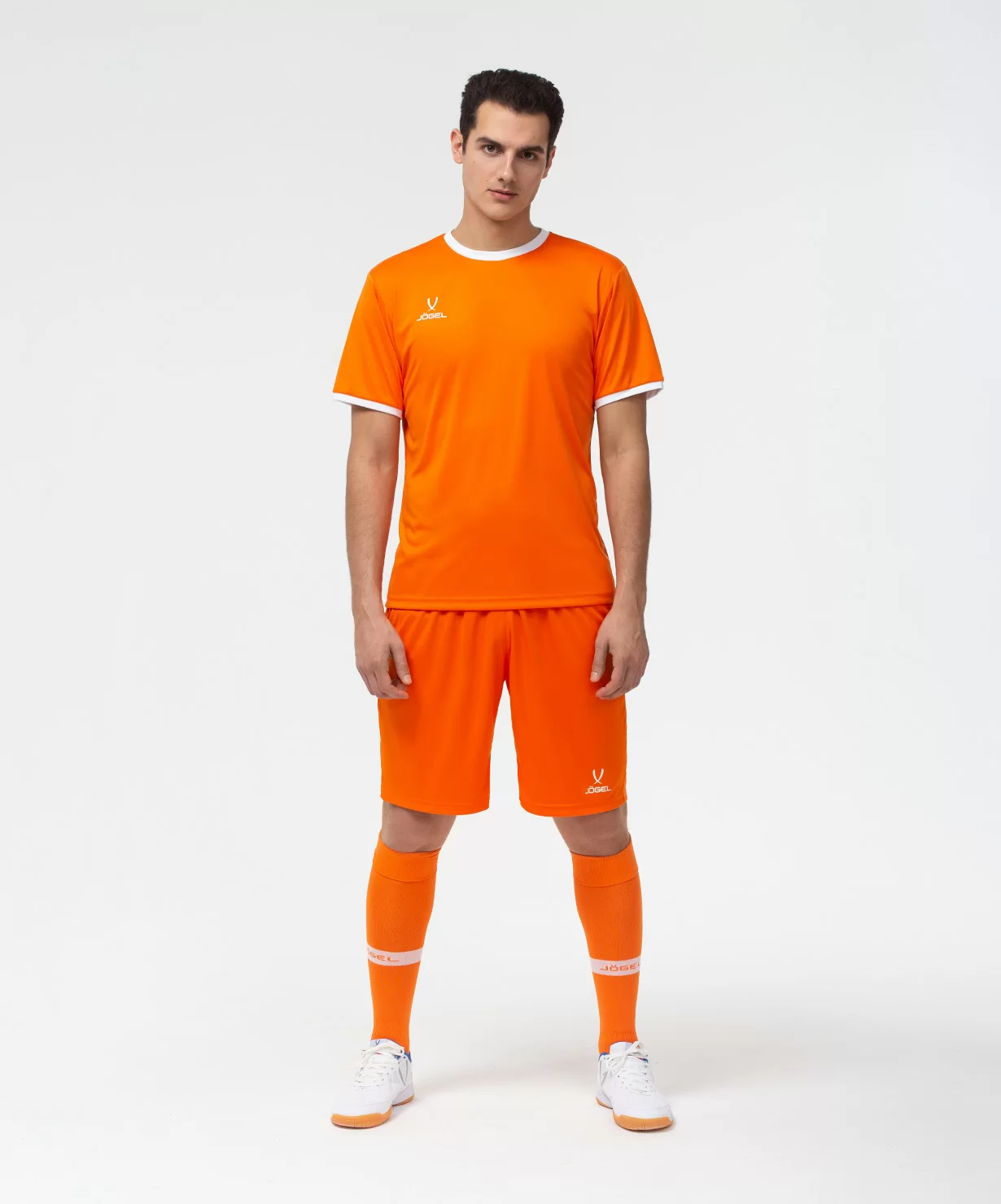  Футболка футбольная JOGEL CAMP Origin, оранжевый/белый по низким ценам в Томске и Северске