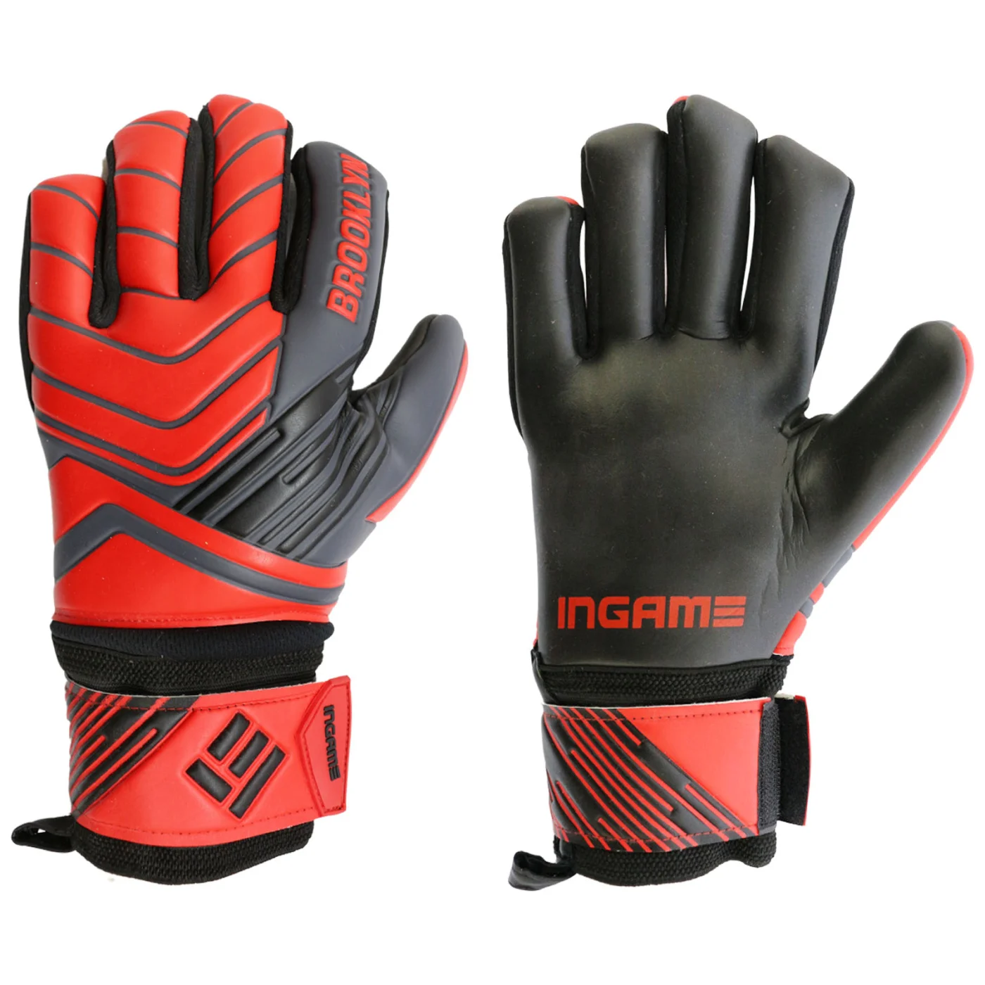  Перчатки вратарские Ingame Brooklyn черно-красные по низким ценам в Томске и Северске