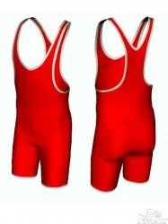 Трико борцовское Skat детское 9817/6517 средняя пройма красное