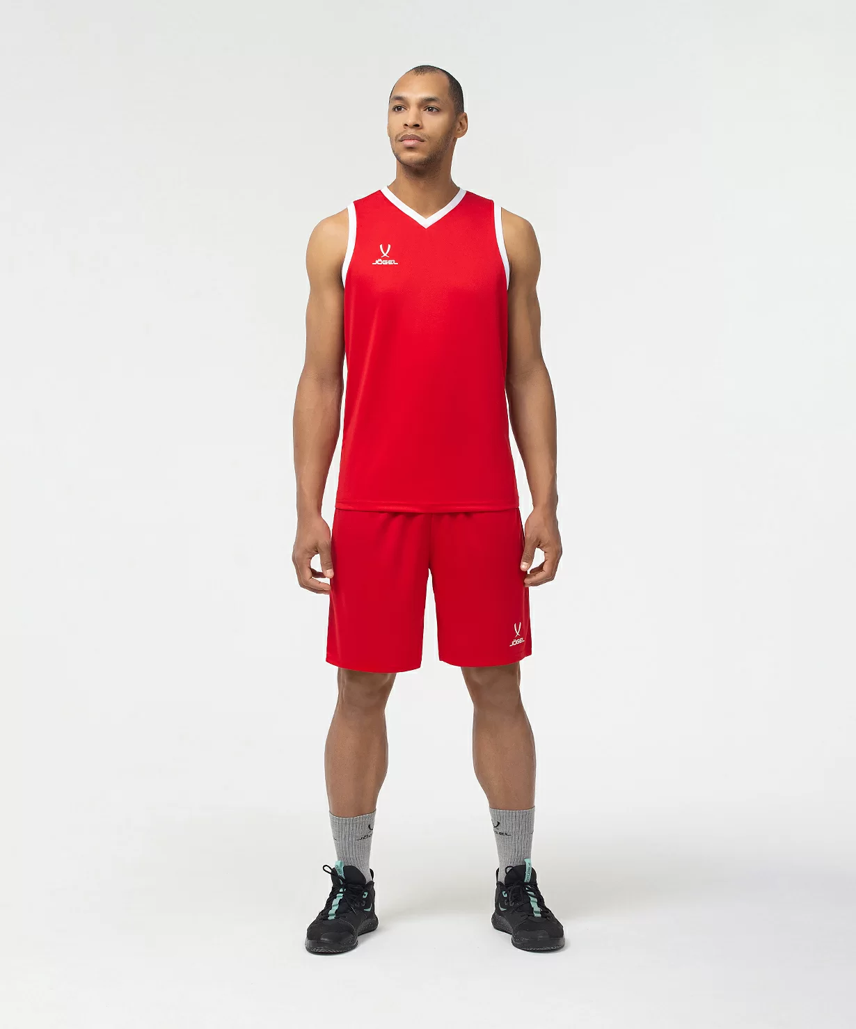  Шорты баскетбольные JOGEL CAMP Basic, красный по низким ценам в Томске и Северске