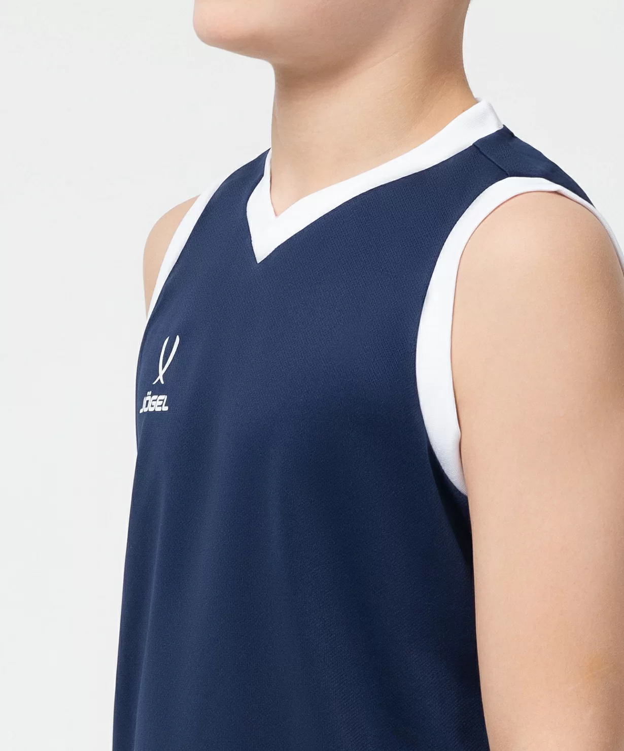  Майка баскетбольная JOGEL CAMP Basic, темно-синий, детский по низким ценам в Томске и Северске