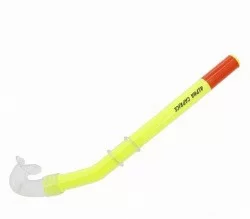 Трубка для плавания Alpha Caprice S-6137 ПВХ желтая