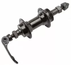 Втулка задняя WZ-A201RBQ 32Н с эксцентр., под трещотку алюминиевая чёрная