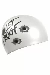 Шапочка для плавания Mad Wave Bullet Proof white
