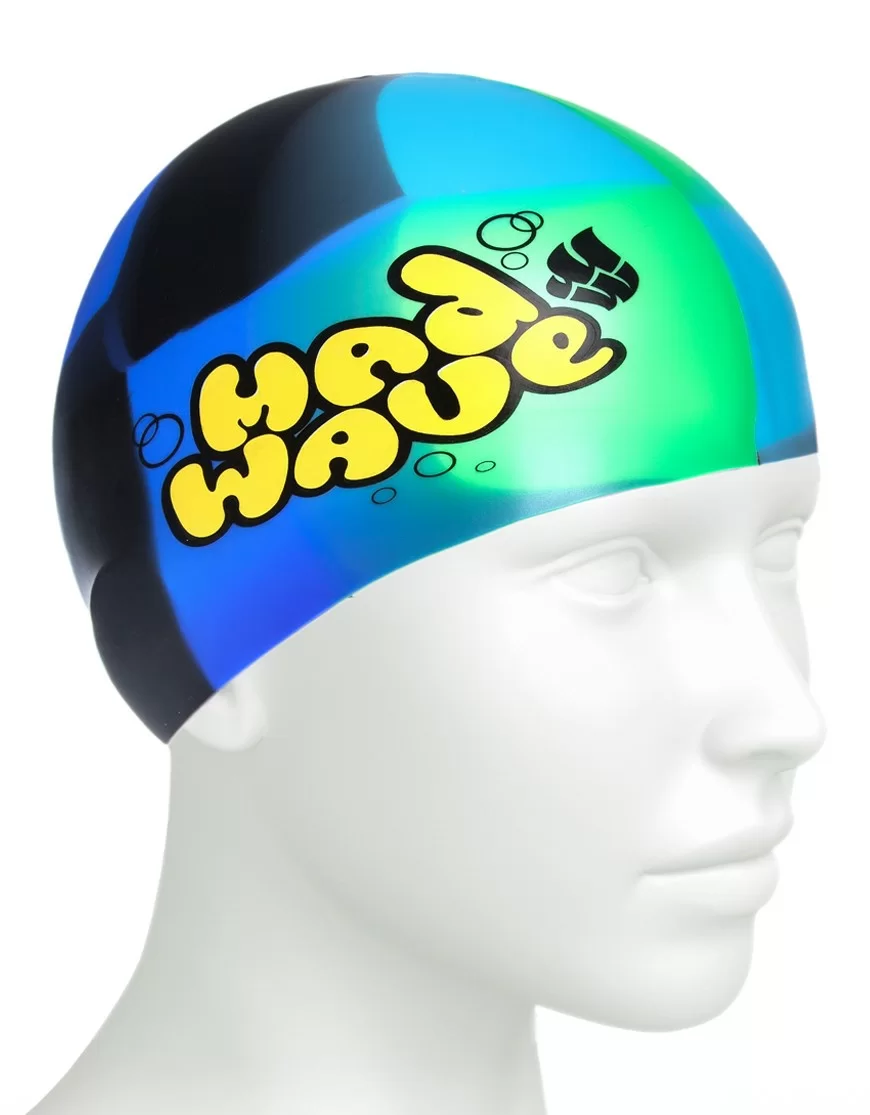  Шапочка для плавания Mad Wave Multi Junior navy по низким ценам в Томске и Северске