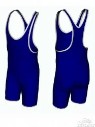 Трико борцовское Skat детское 9817/6517 средняя пройма синее