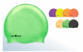  Шапочка для плавания Mad Wave Neon Silicone Solid peach по низким ценам в Томске и Северске