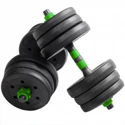 Набор гантелей 15кг B31587 разборный 2х7,5кг (пластик/цемент)