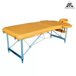 Массажный стол DFC NIRVANA, Elegant LUXE, 186х70х4 см, алюм. ножки, цвет горчичный (Mustard) TS2010_M