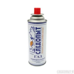 Газ для портативных плит Следопыт метал. баллон 220гр. цанг. (зимний)