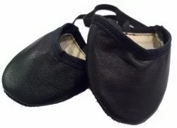 Получешки Leosport (танцевальные тапочки) кожа черные