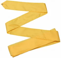 Лента для художественной гимнастики без палочки 4 м желтый