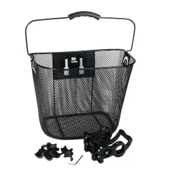 Велокорзина 4Bike на руль BL-A-011 быстросъемная черная