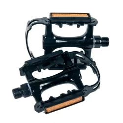 Педали 4Bike M523 118х80х20 мм черно-серебристый