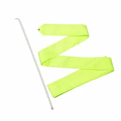 Лента для художественной гимнастики с палочкой 4 м 50 см лимонный