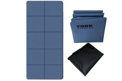 Коврик ТПЕ E43892 York Fitness 183см x 61см x 0,4см складной в сумке синий