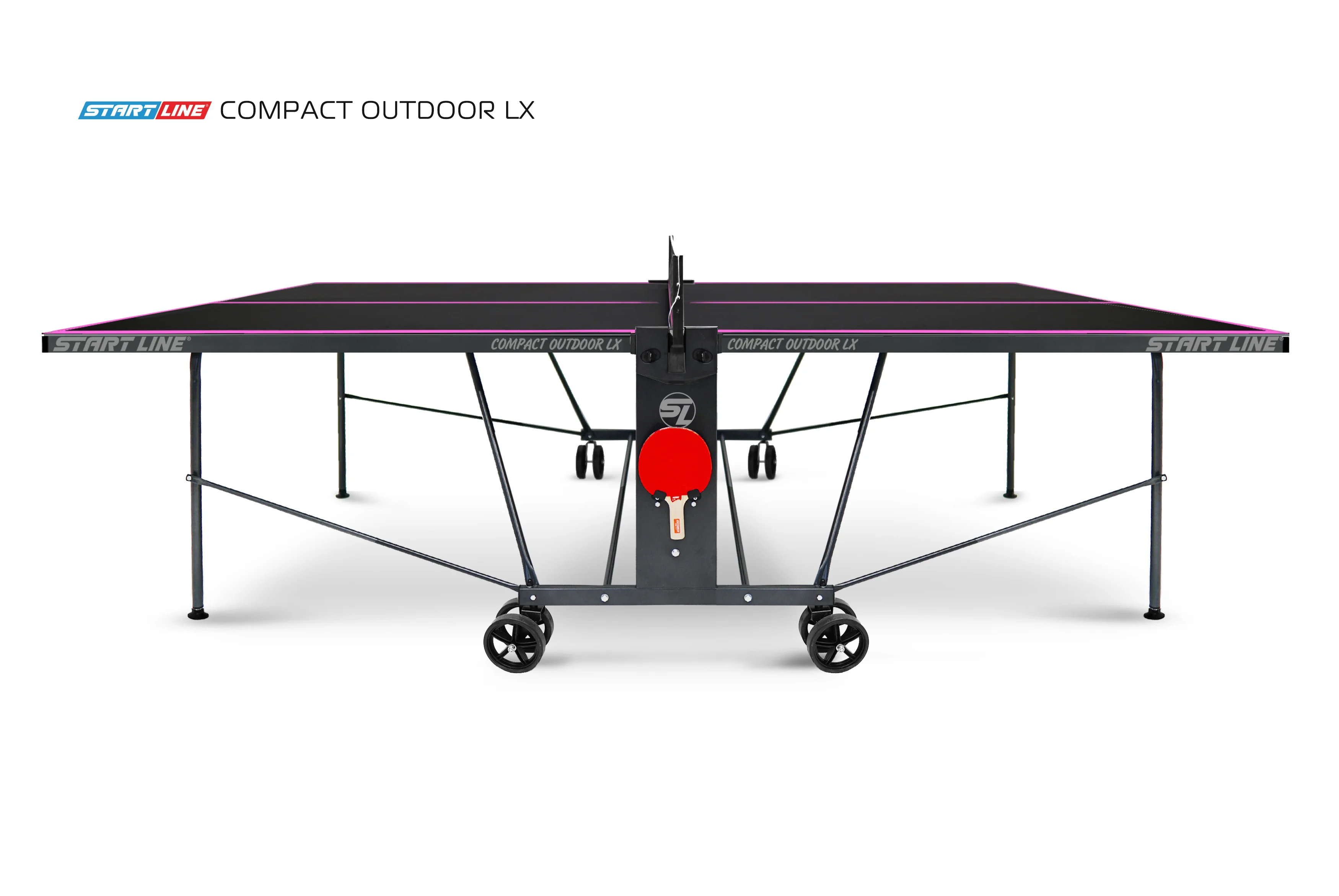  Стол теннисный Compact-2 LX  Всепогодный 6 black по низким ценам в Томске и Северске