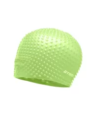 Шапочка для плавания Atemi BS80 силикон бабл зеленый