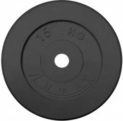 Диск d 26 Антат/ProfiGym тренировочный черный обрез. 15кг