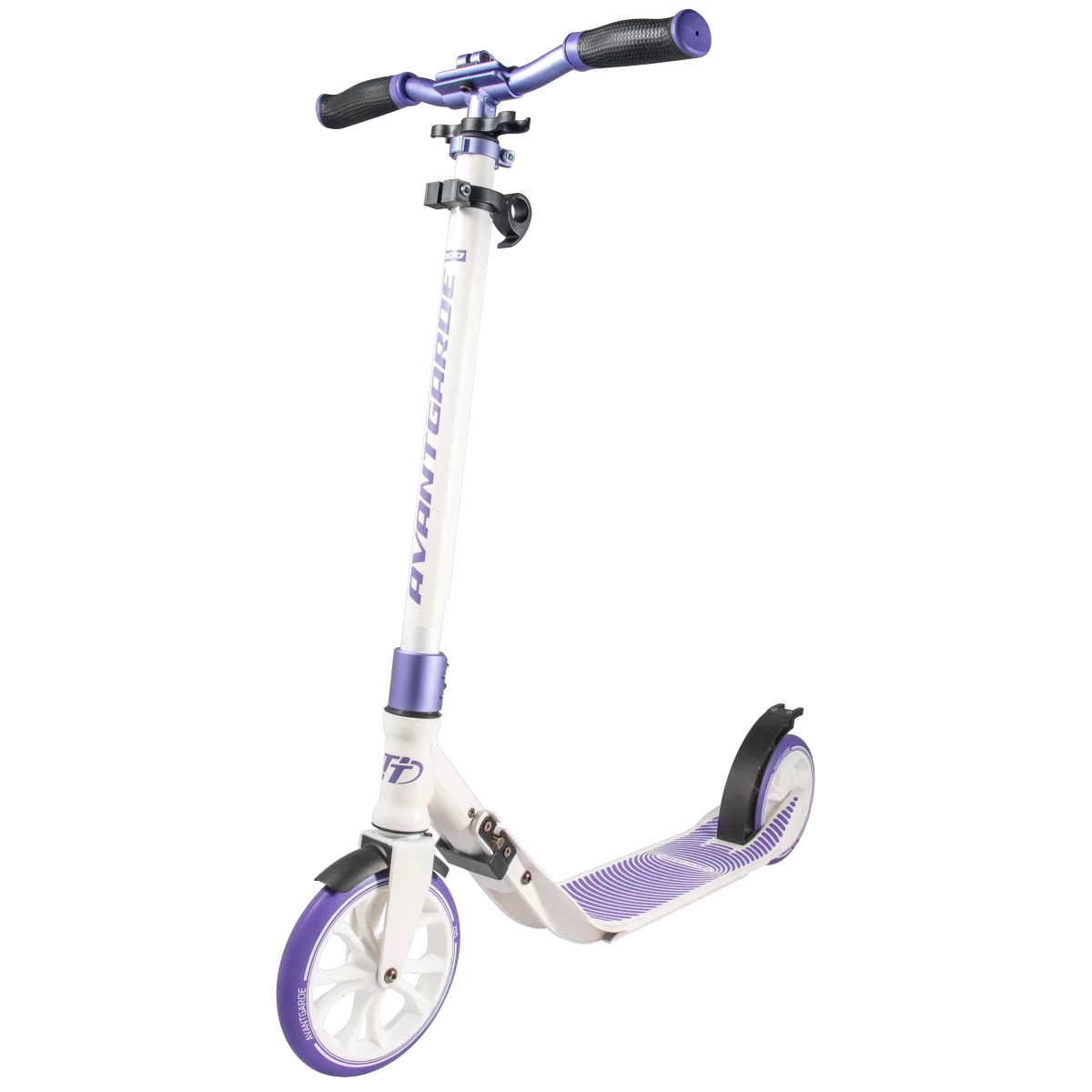  Самокат TechTeam Avantgarde 200 (2019) white/purple по низким ценам в Томске и Северске