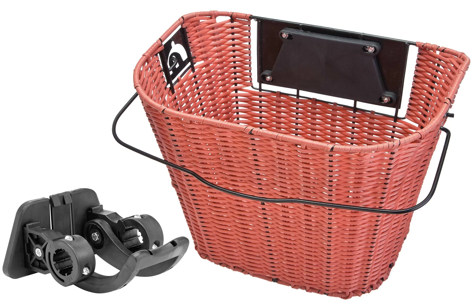  Велокорзина JL-084 передняя с быстросъёмным креплен. плетён. сталь/пласт. по низким ценам в Томске и Северске