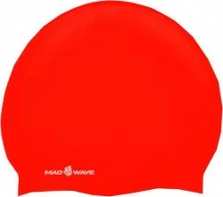 Шапочка для плавания Mad Wave Silicone Junior red
