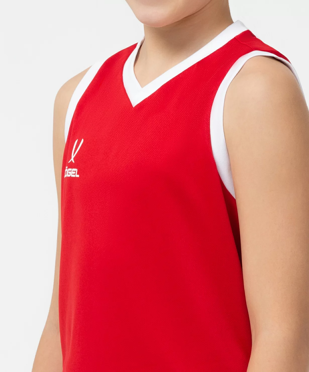  Майка баскетбольная JOGEL CAMP Basic, красный, детский по низким ценам в Томске и Северске