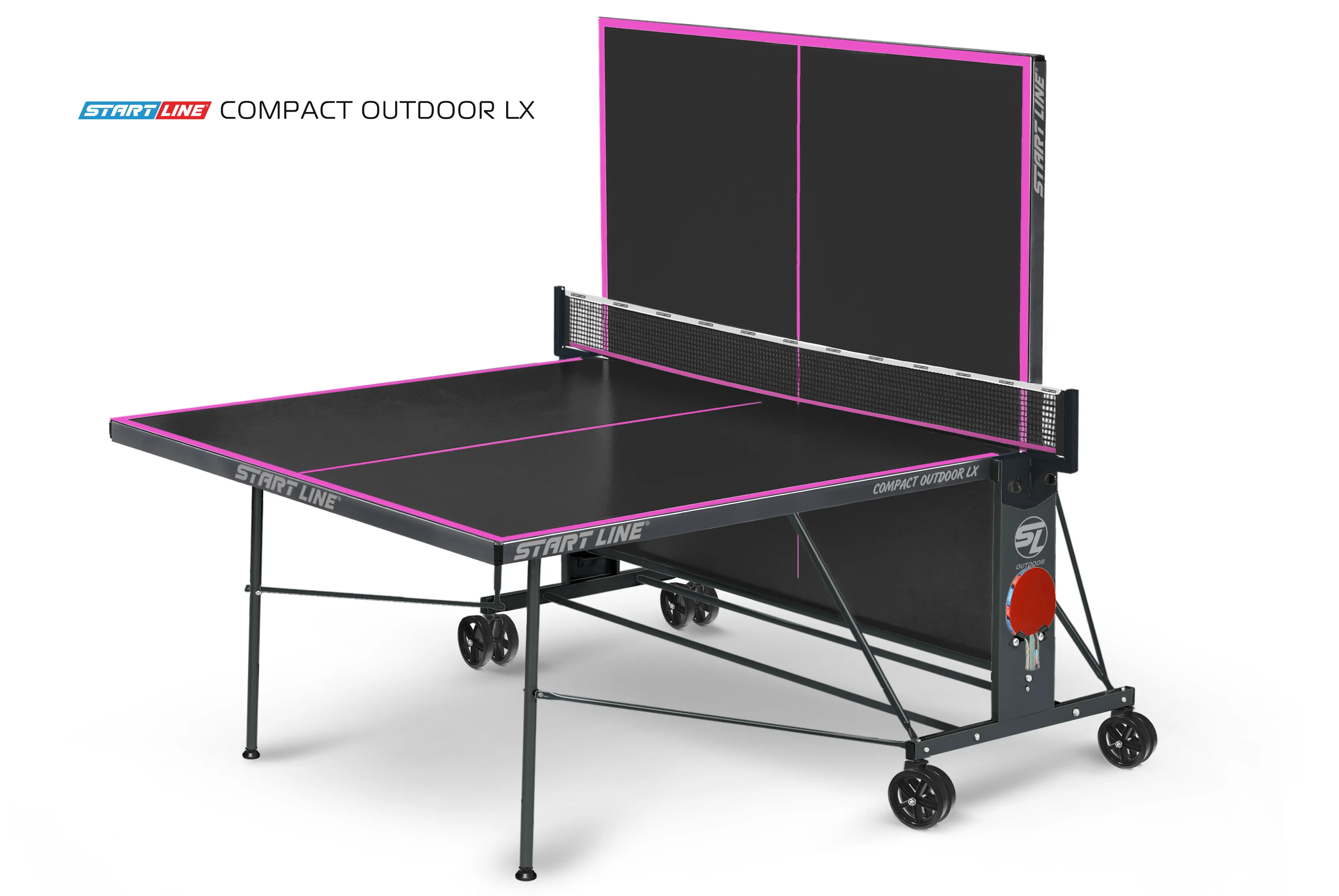 Стол теннисный Compact-2 LX  Всепогодный 6 black по низким ценам в Томске и Северске