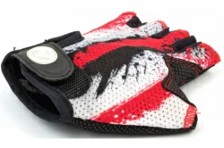 Перчатки Author X6 подростк.замша/синт.кожа, красно/белые