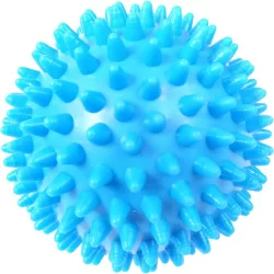 Мяч массажный 9 см E36801-0 твердый ПВХ голубой