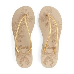 Сланцы Evars Azhure женские т.песочный/золотистый